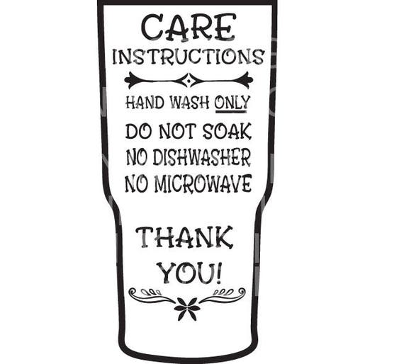 Care Instructions Digital File | T shirt Care Instructions ...