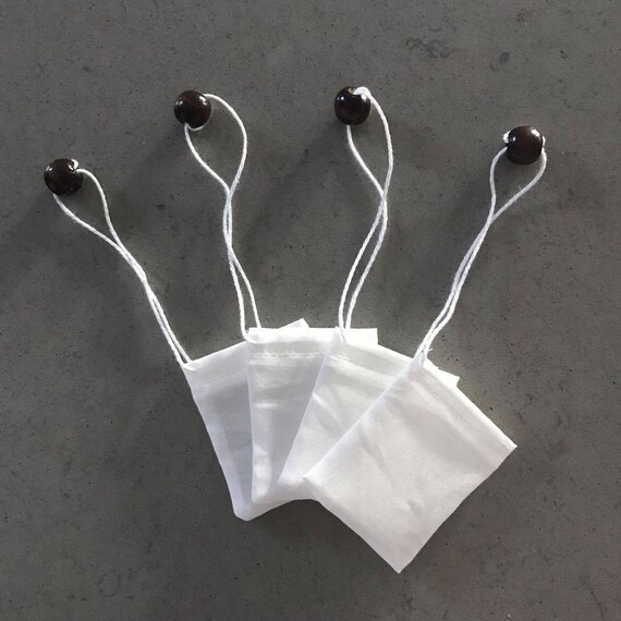 Pack of 4 Reusable Tea Bags Reusable Cotton Tea Bags Tea