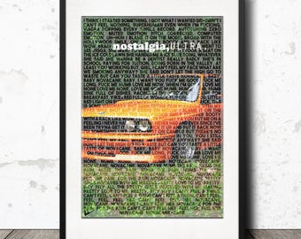 Frank Ocean - Novacane / Nostalgia Ultra / Lyric Poster Artwork Print - Limited Edition!