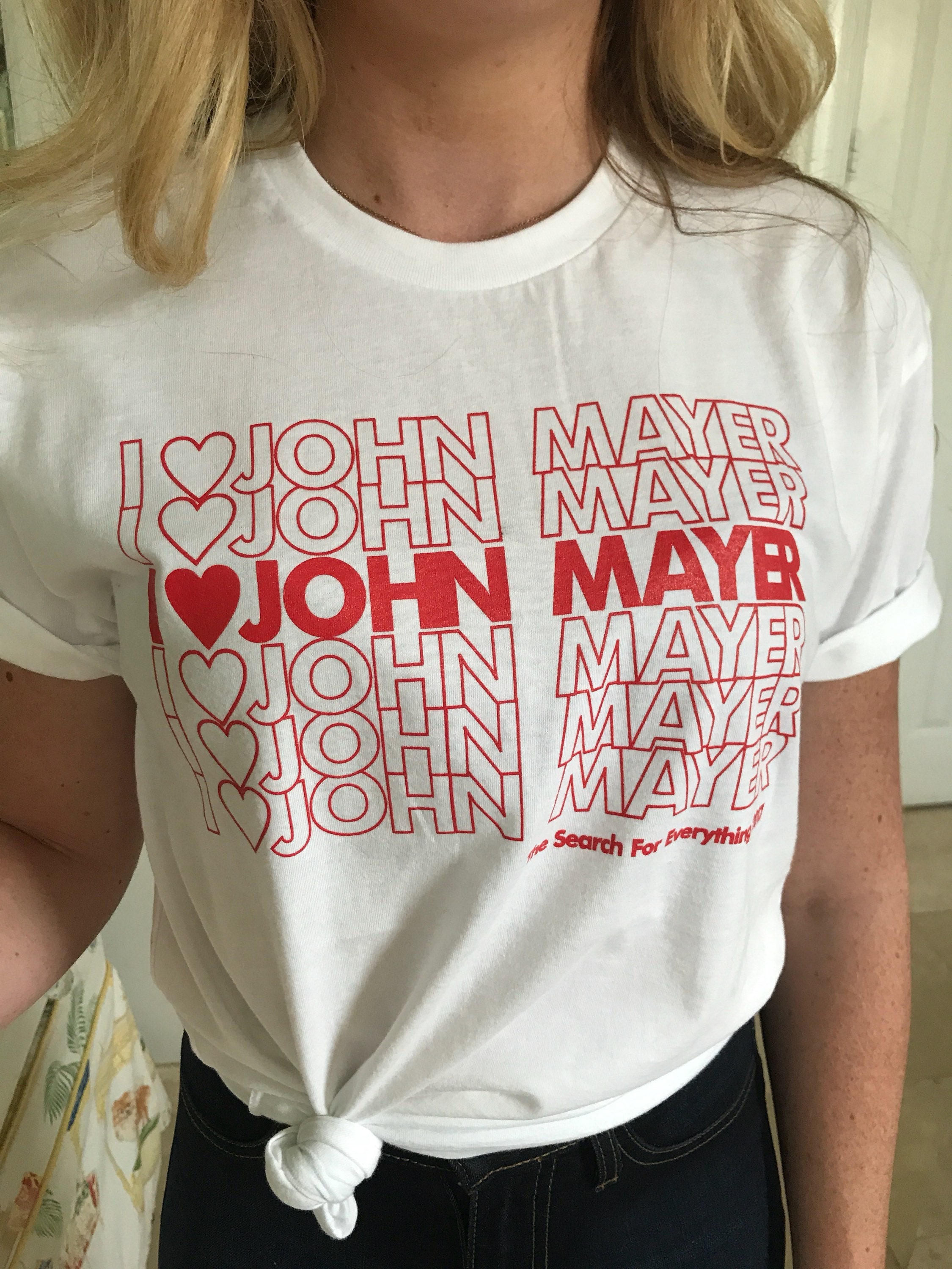 john mayer concert tshirt