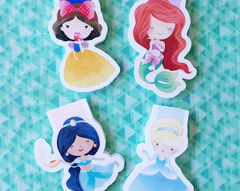 Fairy Tale Princess Magnetic Bookmarks (Set A)