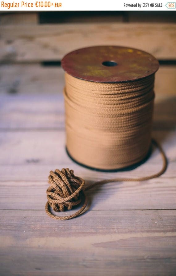 15 % OFF Brown yarn - diy crafts- diy projects- polyester rope- crochet supplies- craft supplies- macrame yarn- crochet yarn- rope cord #05