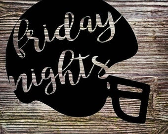 Football Friday Nights Helmet SVG PNG DXF