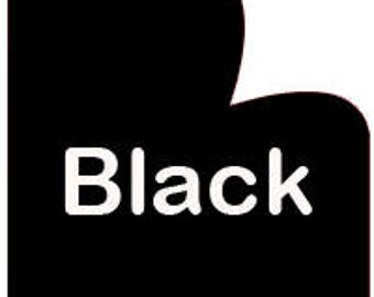 Black HTV Heat Transfer Vinyl for Shirts, Crafts and More! Thermoflex Plus HTV