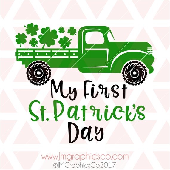 My first st patricks day svg eps dxf png cricut or cameo