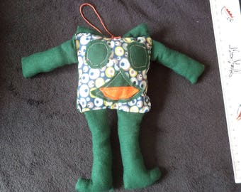 Green washable snowman blanket