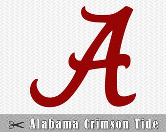 University of Alabama Logo Layered SVG PNG Logo File Silhouette Studio Cameo Cricut Design Template Stencil Vinyl Decal Tshirt Heat Transfer