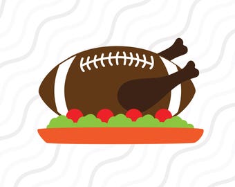 Football Turkey SVG,Thanksgiving Football,Thanksgiving SVG Cut table Design,svg,dxf,png Use With Silhouette Studio & Cricut_Instant Download