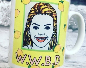 Beyoncé what would Beyoncé do novelty hand illustrated mug. 325ml