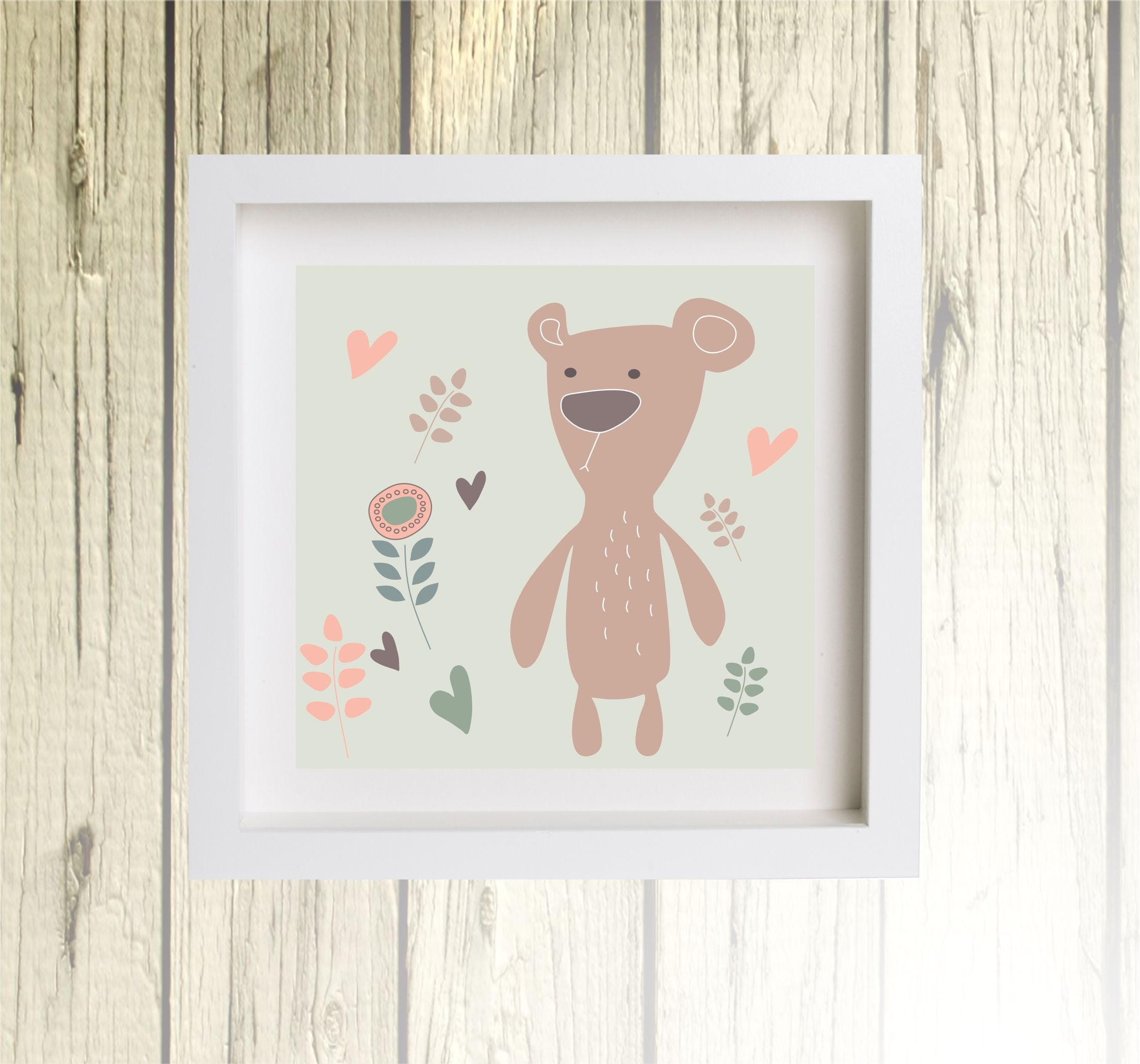 Baby Wall Art Printed Framed/Framed Customised Art/Nursery