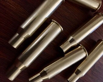 Empty Ammo Spent Brass Bullet Casings Shells Cleaned Tumbled Hand Polished 7.62x54 Bullet Jewelry Steampunk Bullet Necklace
