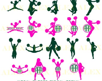70% OFF, Cheerleader SVG, Cheerleader Monogram Svg, Cheerleader Split Monogram Svg, Cheer svg, Cheer Svg, Dxf,Eps,Png files, Silhouette