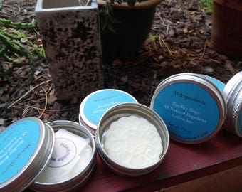 Natural Organic Bug Repellent Lotion Bar/Non Toxic/Chemical free/Essential oils/DEET free/Moisturizing/Camping