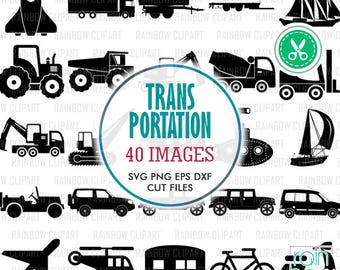 Transportation Svg File, Transportation Clipart, Transport Svg, Transport Clipart, Transportation Decal, Construction Svg, Svg Originals