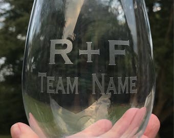 Rodan + Fields inspired frosted vinyl wine glass, boss lady gifts, gifts for her, personalized boss gift.