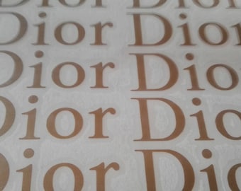 10 Dior Stickers Dior Decal Dior Party Stickers Envelope seals Fashion Party Decor