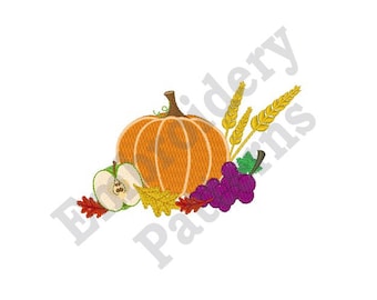Pumpkin Centerpiece - Machine Embroidery Design