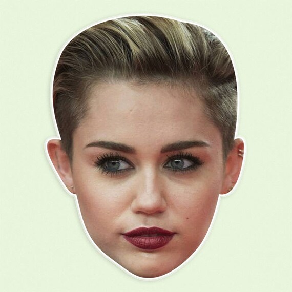 Angry Miley Cyrus Mask by RapMasks