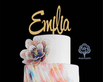 Personalized Name Cake Topper Custom Name Cake Topper Name Cake Topper Birthday Topper Customized Name Cake Topper