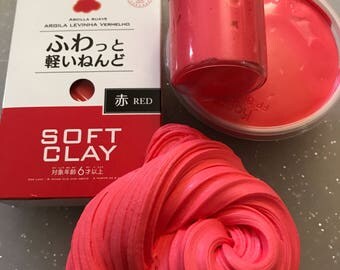 Strawberry Twizzlers Red Butter Slime made with Daiso clay
