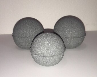 Black Bath Bomb - Plumeria Flower Fragrance Black Bath Bomb
