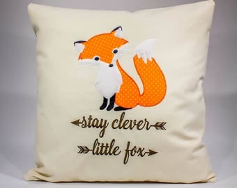 Cute Fox Pillows, Fox Throw Pillows, Woodland Fox Nursery Pillows, Rustic Nursery Decor, Fox Cushions, Rustic Nursery Gifts
