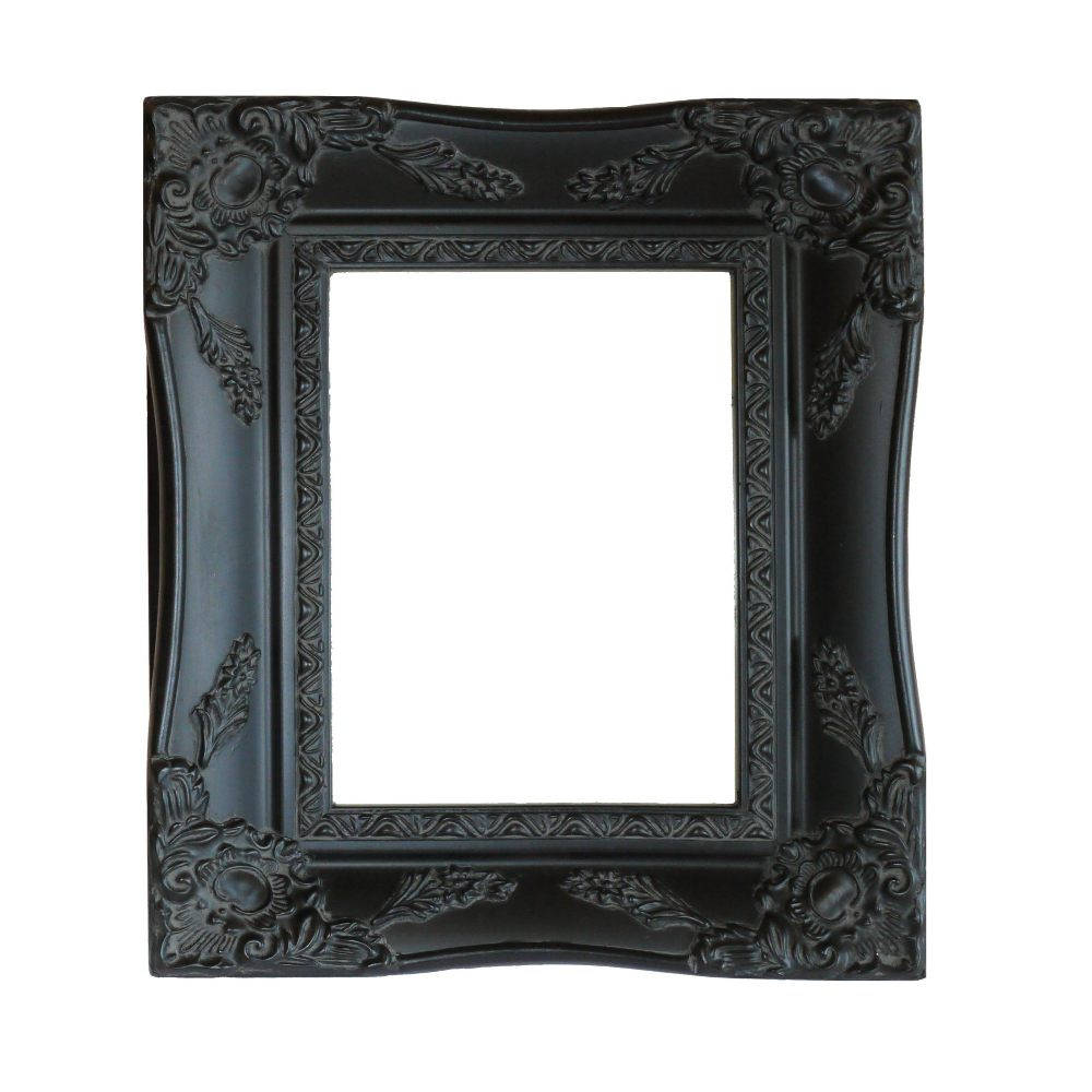Shabby Chic Style Ornate Distressed Black Vintage Swept Picture Shabby Chic Style Ornate Distressed Black Vintage Swept Picture Frame Rim Only For A 7 X 5 178mm 127mm Canvas Or Artwork From