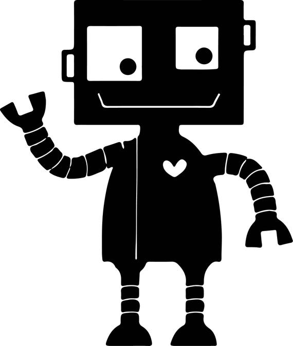 Download Robot Svg Files Silhouettes Dxf Files Cutting files Cricut
