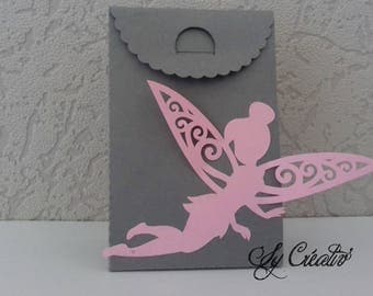 5 boxes DRAGÉES baptism "fairy princess" - choice of color / invitations, menu, party