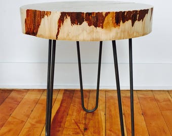 rustic end tables with shelves