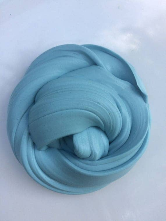 Fluffy light blue slime