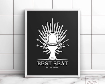 Bathroom Sign Game funny bathroom art game of throne print best seat in the Bathroom Sign Game funny bathroom art game of throne print best seat in the