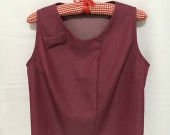 Red Ribbon Sleeveless Top