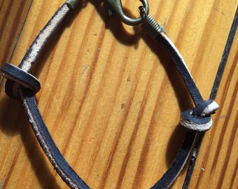 Leather knotted bracelet