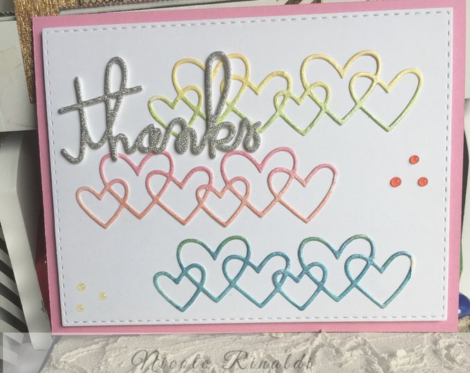 Thank You Card with Hearts