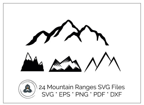 Mountain Svg Mountain Dxf Mountain Cut File Mountain Eps
