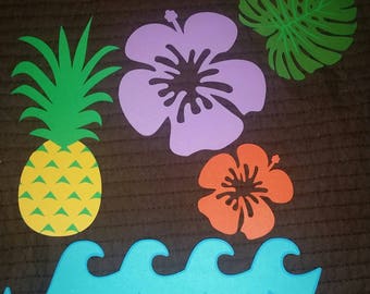 Tropical Luau Photo Cut out Props Ready to Ship