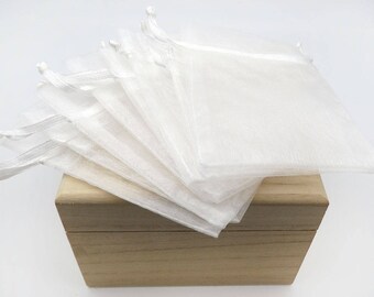 White Organza Gift Bags. White Organza Pouches. Sheer Bags. Drawstring. Gift Bags. Party Favor Bags. Jewelry Pouch