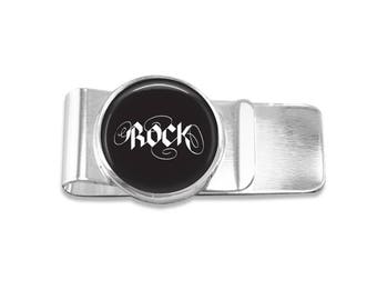 Rock music money clip musician money clip rock and roll money clip wedding party gift mens money clip custom photo money clip groomsmen gift