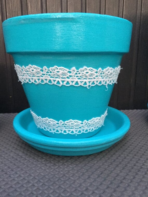 Lace Flower Pot