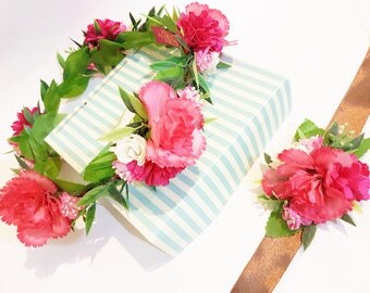 Moana Flower Crown and matching bangle