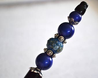 Pen-Blue Bead that the blue gem!