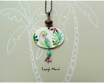 Necklace - Porcelain - tropical-inspired necklace