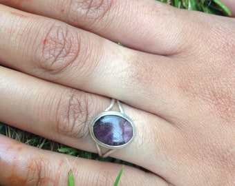 Sterling Silver Watermelon Tourmaline Ring