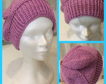 Hat / Beret pattern sheets old rose