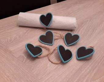 mark up, napkin rings, set of 6
