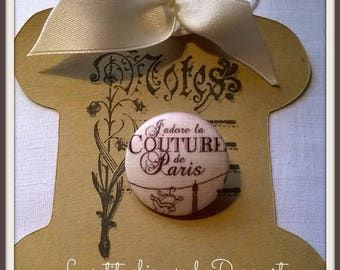 Button 28mm 19 "Paris" collection No. 2