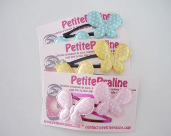 Butterfly Hair clips barrettes - Choose your color