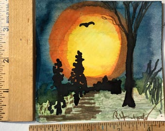 Moon of Six original painting OOAK