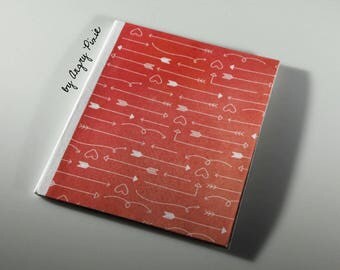 Notebook Pink Hearts pattern